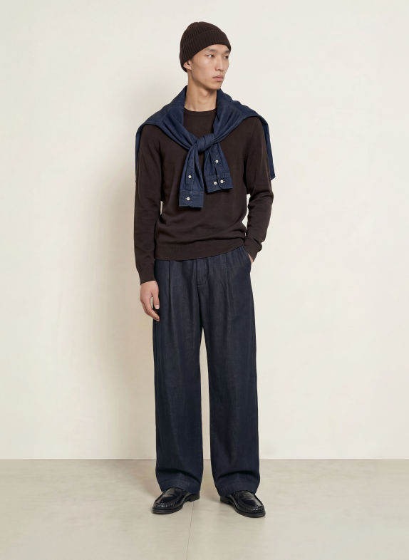 NN.07 Pull TED MARRON FONCÉ