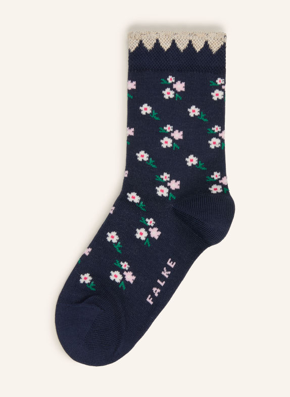 FALKE DITSY FLOWERS socks 6116 SPACE BLUE