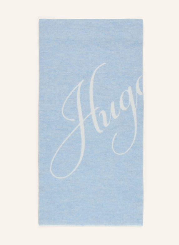 HUGO BYANCA scarf LIGHT BLUE / WHITE