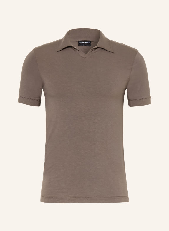 GIORGIO ARMANI Jersey-Poloshirt TAUPE