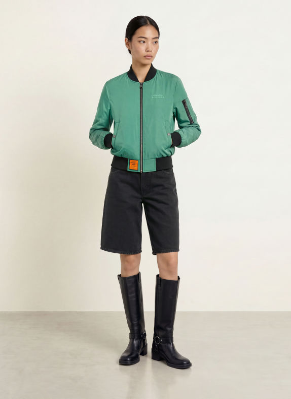 BOMBERS ORIGINAL Blouson GROEN / ZWART
