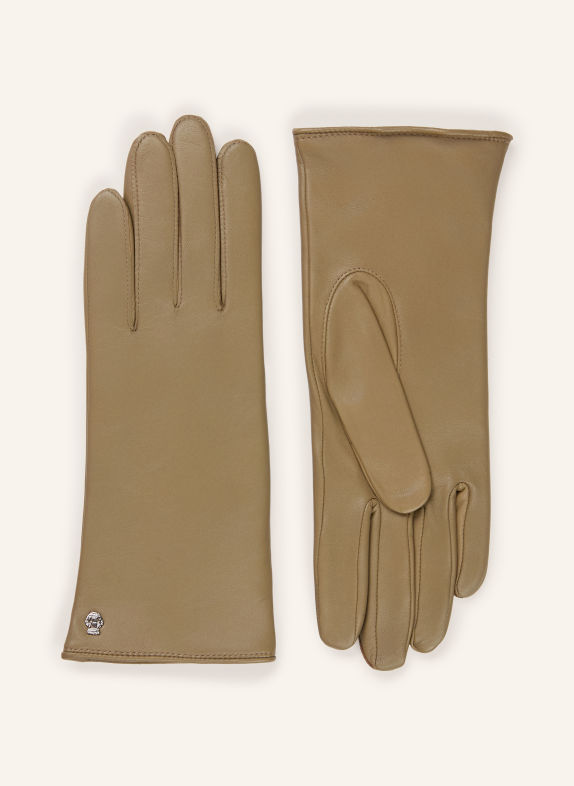 ROECKL Leren handschoenen HAMBURG TAUPE
