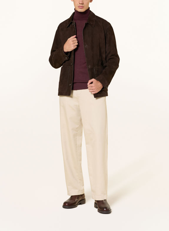 STRELLSON Rollkragenpullover MAREK DUNKELROT