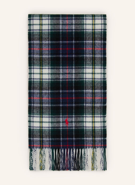 POLO RALPH LAUREN Scarf DARK GRAY / CREAM / RED