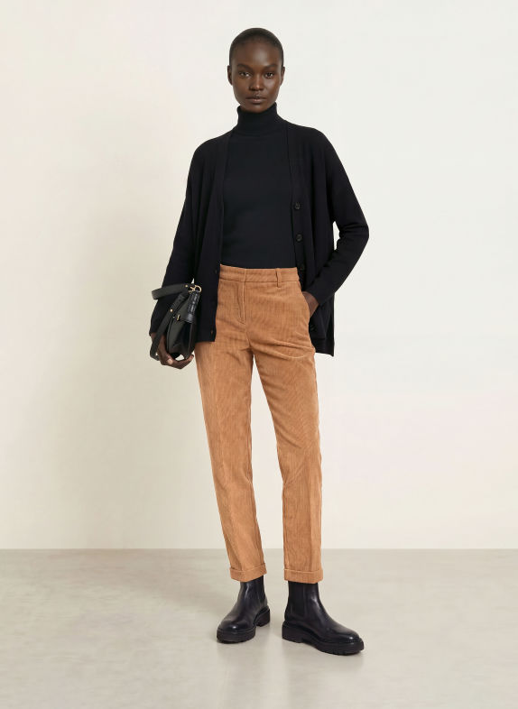 CAMBIO Corduroy broek KRYSTAL COGNAC