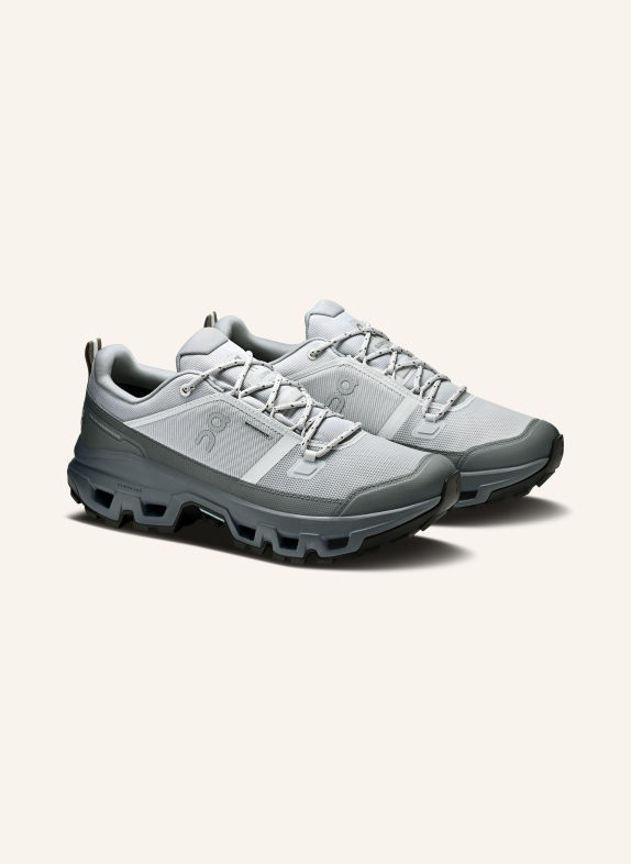 On Wandelschoenen CLOUDROCK LOW WP LICHTGRIJS / DONKERGRIJS
