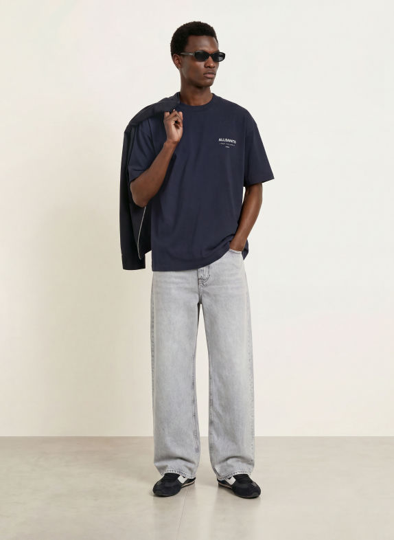 ALLSAINTS T-shirt UNDERGROUND DARK BLUE