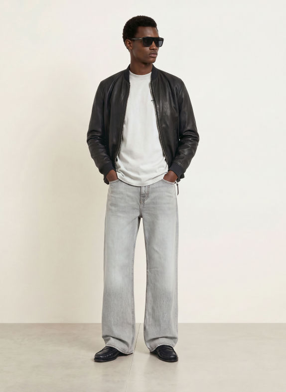 ALLSAINTS T-Shirt UNDERGROUND HELLGRAU / SCHWARZ
