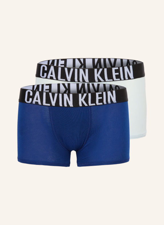 Calvin Klein 2-pack boxer shorts INTENSE POWER BLUE / LIGHT BLUE / BLACK