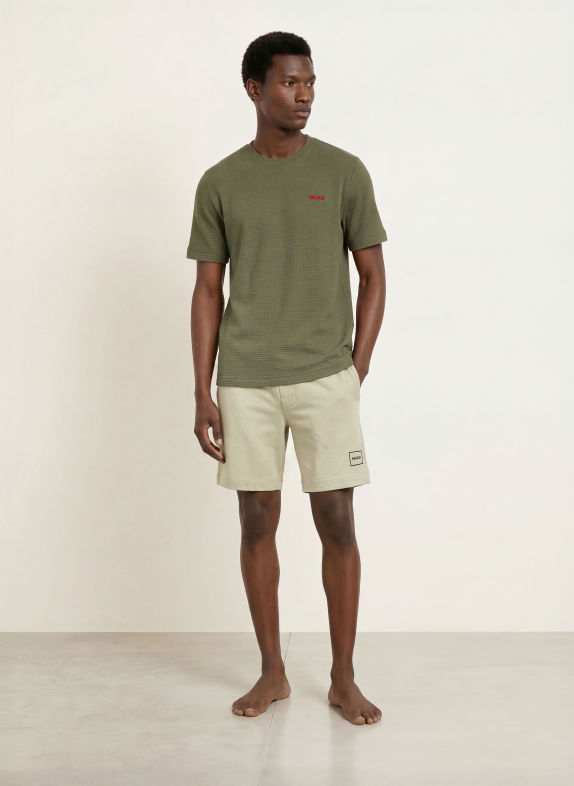 HUGO Pajama shirt AUSTIN OLIVE