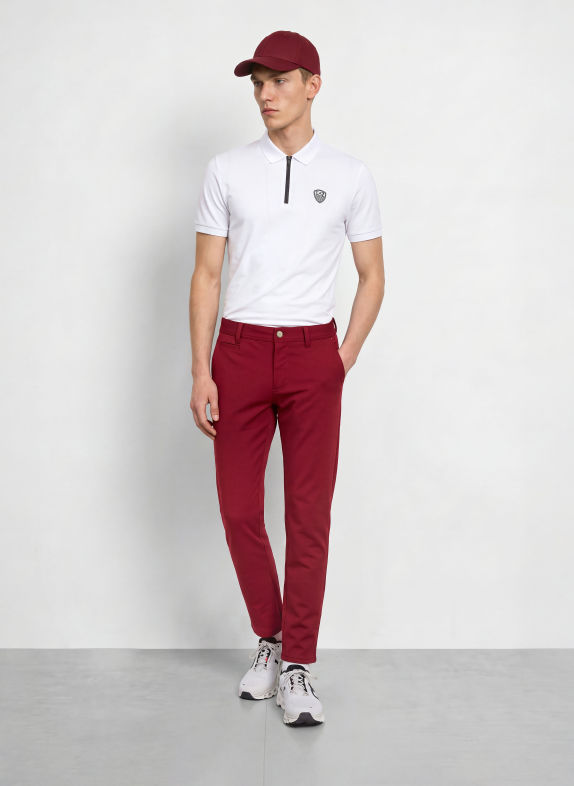 ALBERTO Golfbroek ROOKIE DONKERROOD