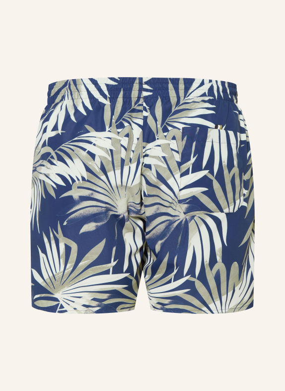 BOSS Zwembroek PIRANHA DONKERBLAUW / BEIGE / CRÈME