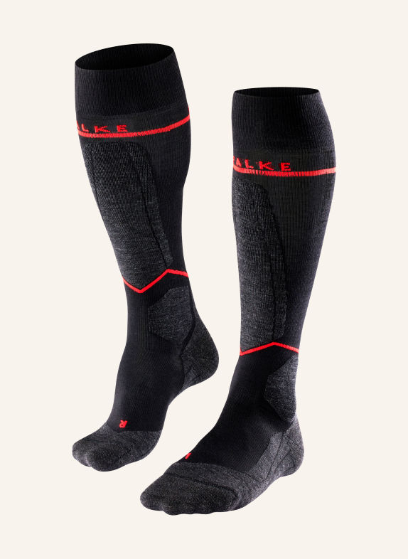 FALKE Skisocken SK4 ENERGIZING LIGHT WOOL 3010 BLACK-MIX