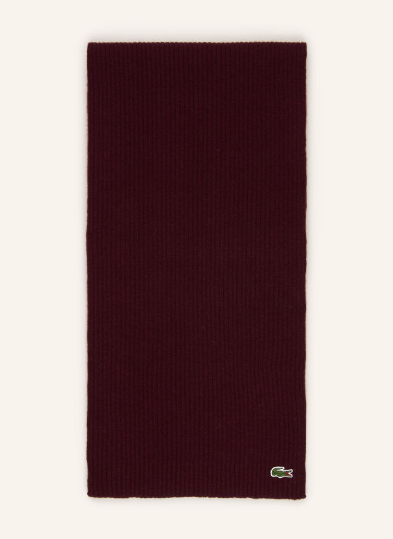 LACOSTE Scarf DARK RED