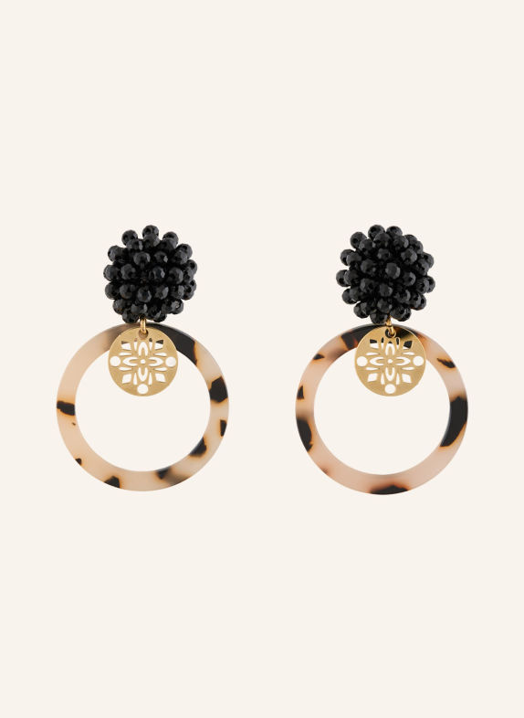 Seenberg Dangle earrings GOLD / BEIGE / BLACK