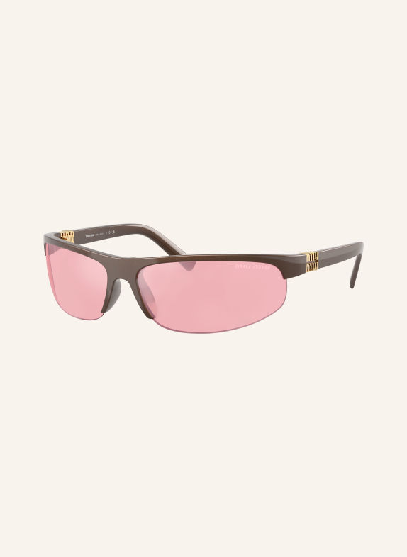 MIU MIU Sonnenbrille A02S DUNKELBRAUN/ PINK VERSPIEGELT