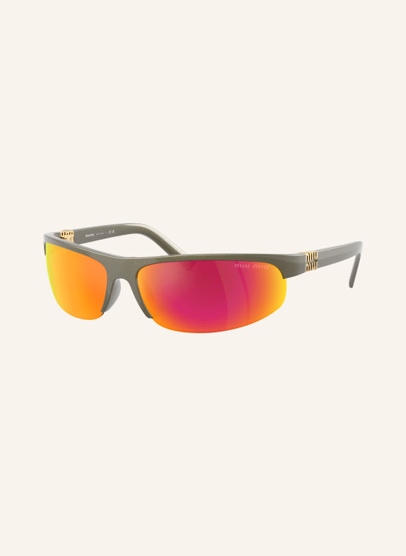 MIU MIU Sonnenbrille A02S KHAKI/ BRAUN VERSPIEGELT