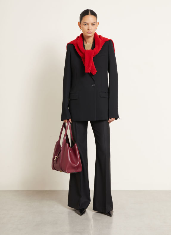 TOD'S Tas met zakje DONKERROOD