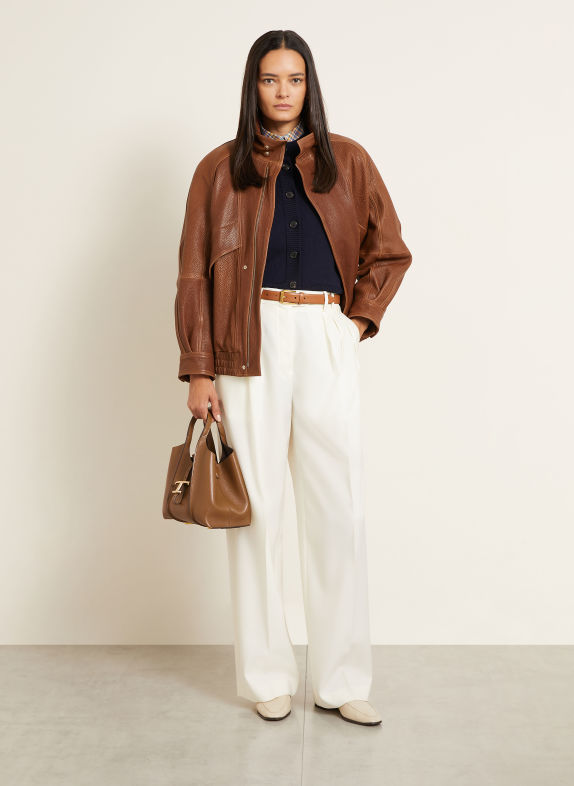TOD'S Shopper T TIMELESS SMALL met etui CAMEL / GOUD