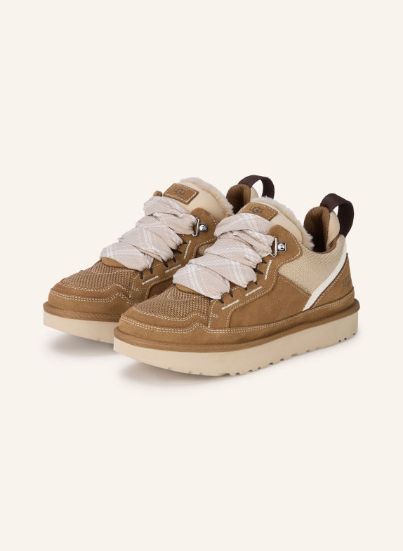 UGG Sneakers LOWMEL CAMEL / LIGHT BROWN / WHITE