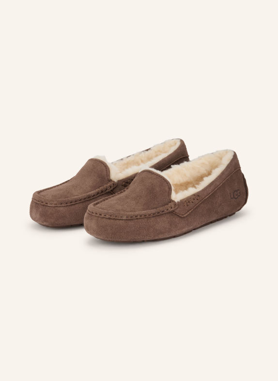 UGG Hausschuhe W ANSLEY DUNKELBRAUN