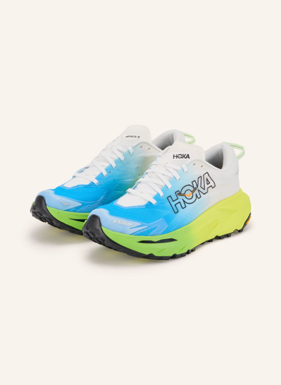 HOKA Trailrunning-Schuhe MAFATE 5 NEONTÜRKIS / WEISS
