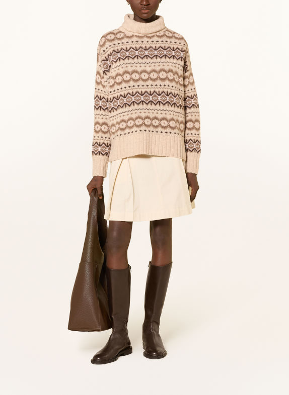 Barbour Rollkragenpullover HELEN HELLBRAUN / DUNKELBRAUN / BRAUN