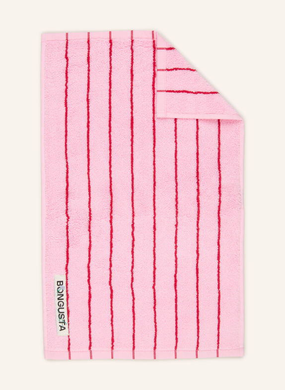 BONGUSTA Gastendoekje NARAM ROZE / DONKERROOD