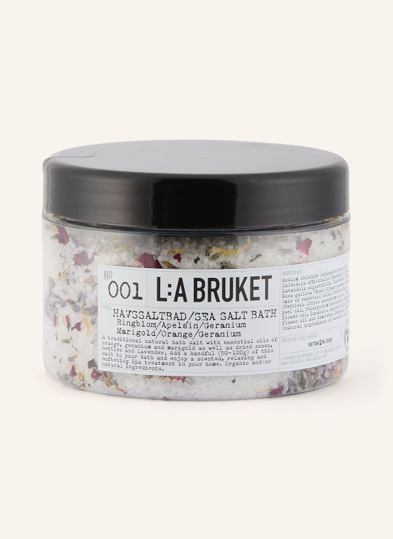 L:A BRUKET Sare de baie 001 GALBENELLE/ PORTOCALIU/ GERANIUM ALB / NEGRU