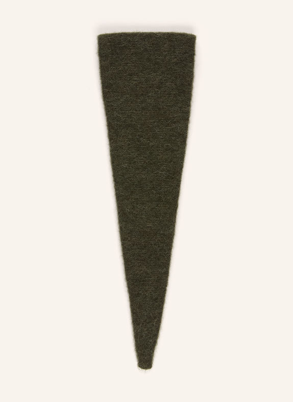 SAMSØE  SAMSØE SANOR scarf with alpaca DARK GREEN