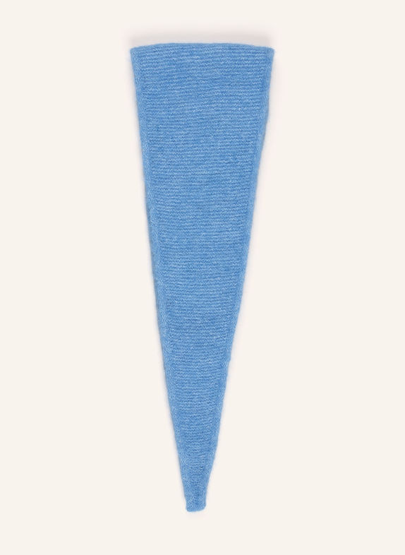 SAMSØE  SAMSØE SANOR scarf with alpaca LIGHT BLUE