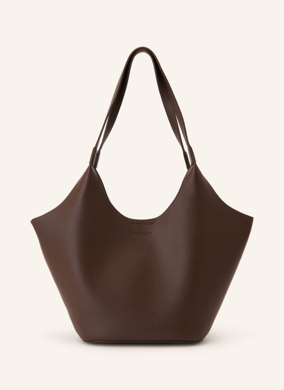 SEIDENFELT NELMA shopper with pouch DARK BROWN