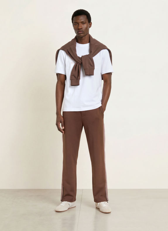 HUGO DOLOS trousers in jogger style BROWN / LIGHT BROWN