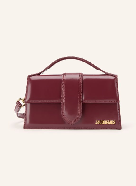JACQUEMUS Schoudertas LE GRAND BAMBINO DONKERROOD / GOUD