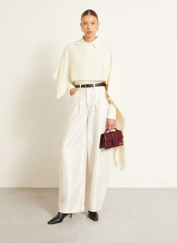 JACQUEMUS Torba na ramię LE GRAND BAMBINO CIEMNOCZERWONY / ZŁOTY