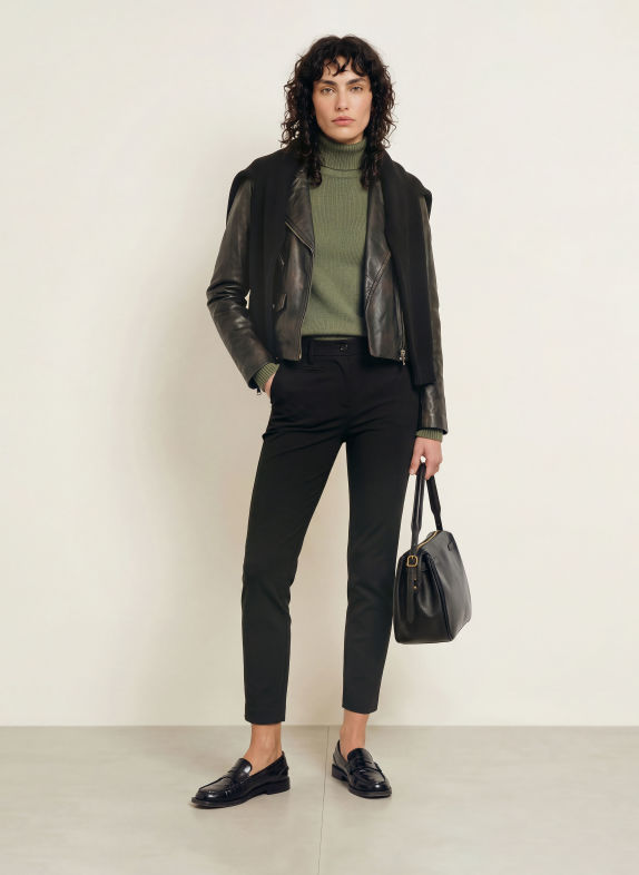 MASON'S Jersey pants NEW YORK BLACK