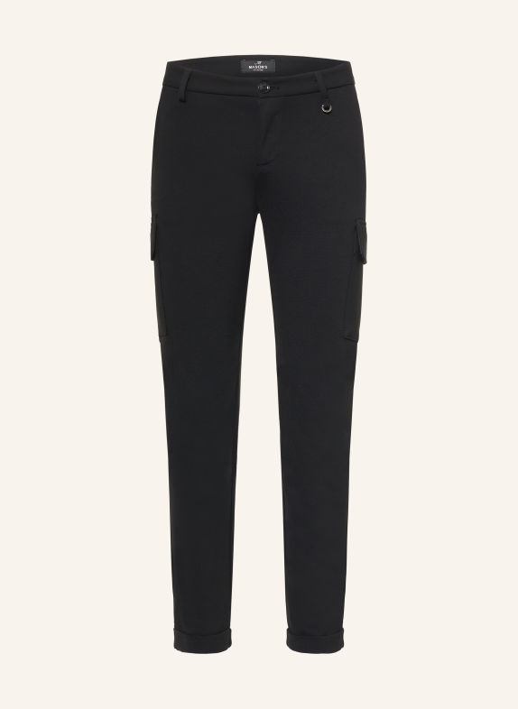 MASON'S Pantalon cargo CHILE CITY en jersey NOIR