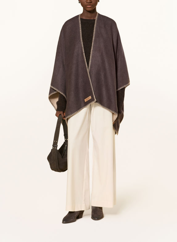 JOOP! Cape AGADE om te keren MARRON FONCÉ / BEIGE
