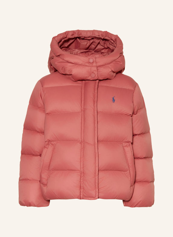 POLO RALPH LAUREN Daunenjacke mit abnehmbarer Kapuze PINK