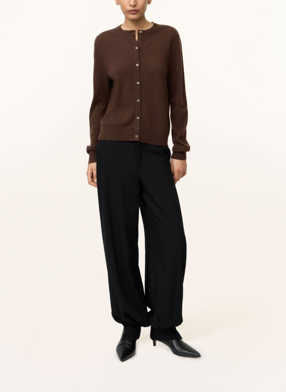 SOFT GOAT Cardigan en cachemire MARRON FONCÉ