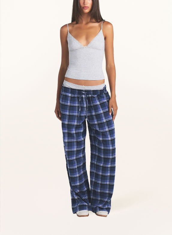 SKIMS Schlafhose FLANNEL aus Flanell INDIGO OUTDOOR PLAID