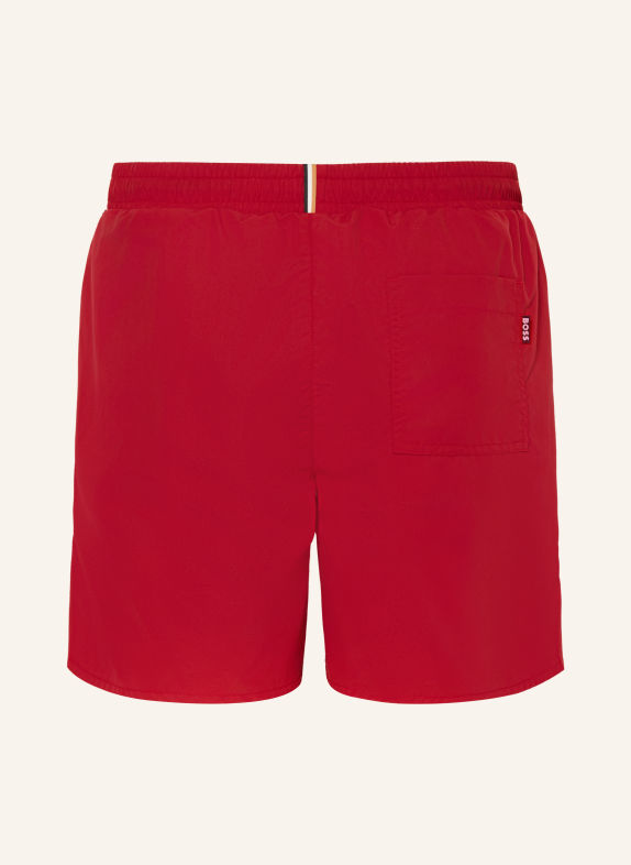 BOSS Short de bain SWORDFISH ROUGE FONCÉ