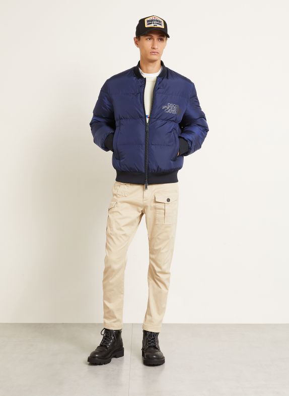 DSQUARED2 EASY PUFFER down jacket DARK BLUE / BLACK