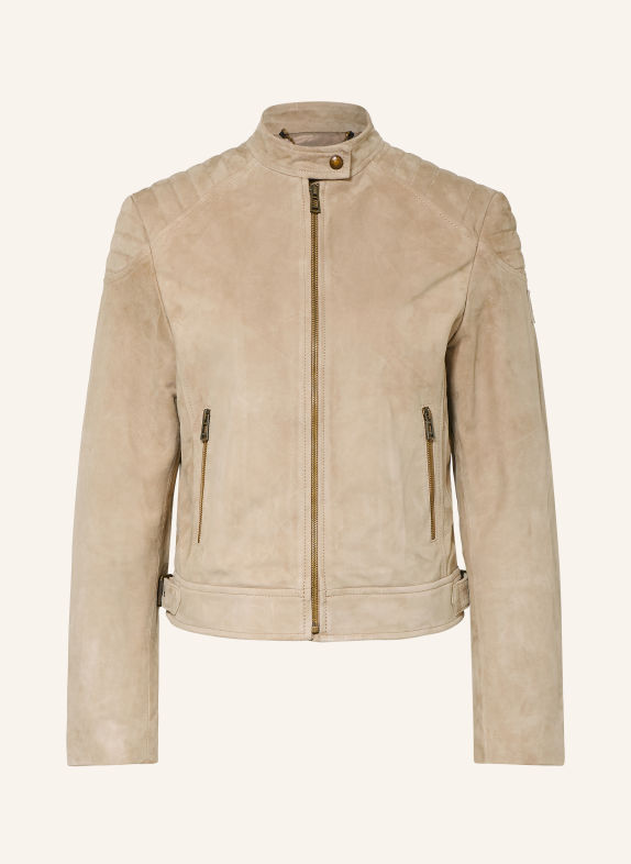 BELSTAFF Lederjacke MOLLISON TAUPE