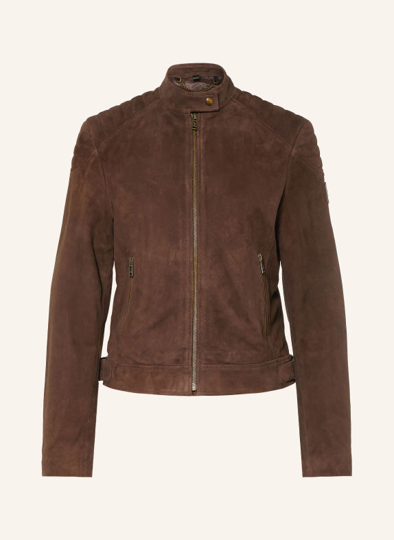 BELSTAFF Lederjacke MOLLISON DUNKELBRAUN