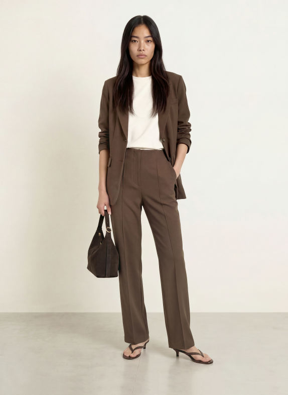 Y.A.S. blazer BROWN