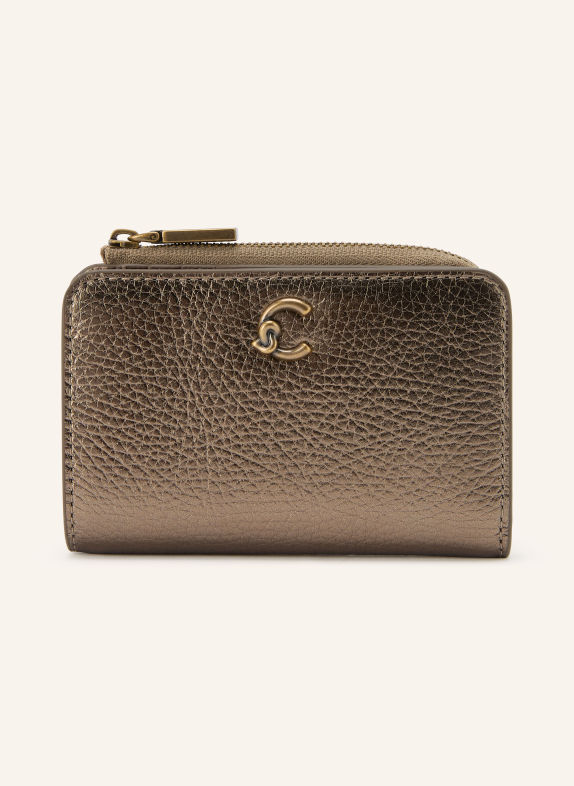 COCCINELLE Geldbörse KHAKI / GOLD