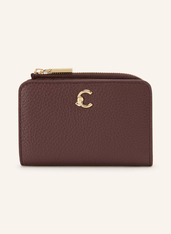 COCCINELLE purse DARK RED / GOLD
