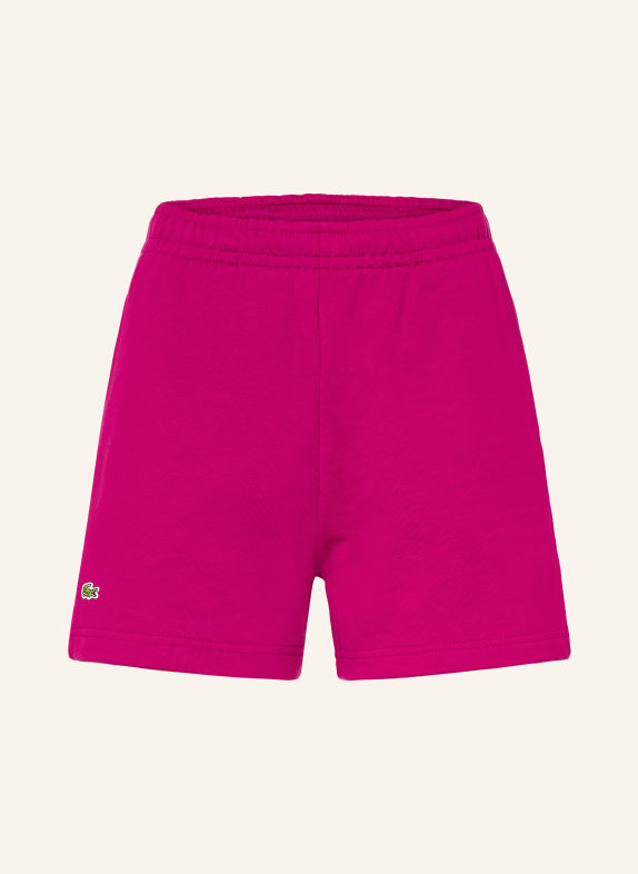 LACOSTE sweat shorts FUCHSIA