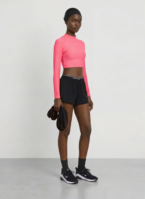 UNDER ARMOUR Cropped-Funktionsshirt HEATGEAR® PINK